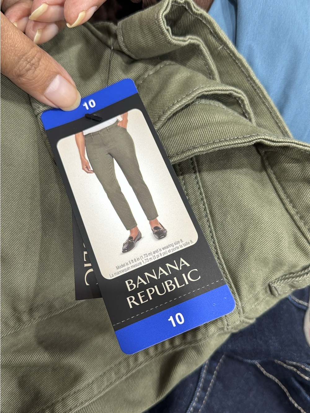 Banana Republic Olive Green Slim Chinos